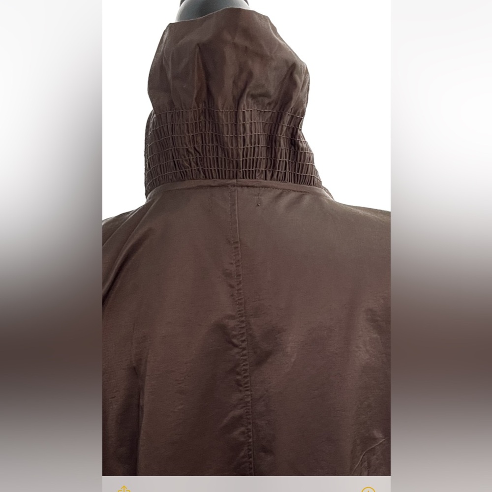 Dark Brown Ruffled Cardigan 2XL - Picture 8 of 9